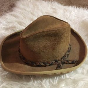 Vintage Henschel Skullys Suede Cowboy Hat